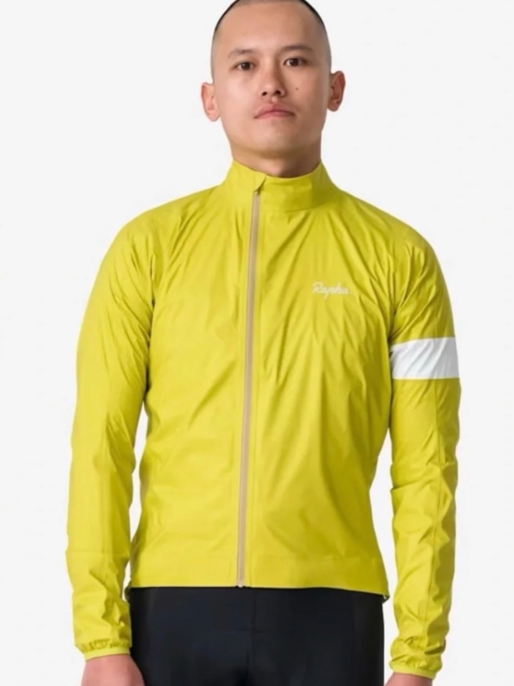 Rapha Lightweight Cycling Jacket Medium Chartreuse Yellow Green Windbreaker